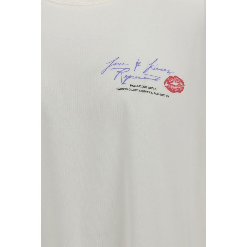 Represent Weißes Baumwoll-T-Shirt