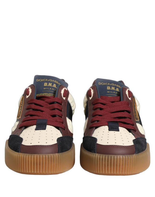 Dolce & Gabbana Herren Miami Low-Top-Sneaker aus mehrfarbigem Leder