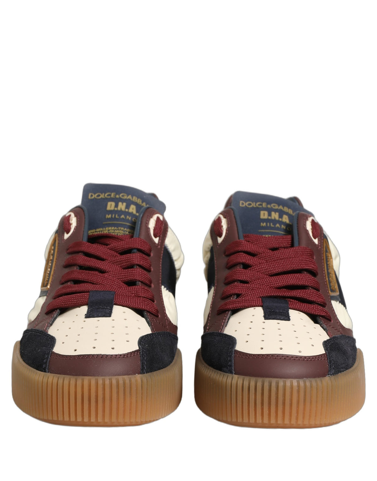 Dolce & Gabbana Men's Multicolor Leather MIAMI Low-Top Sneakers