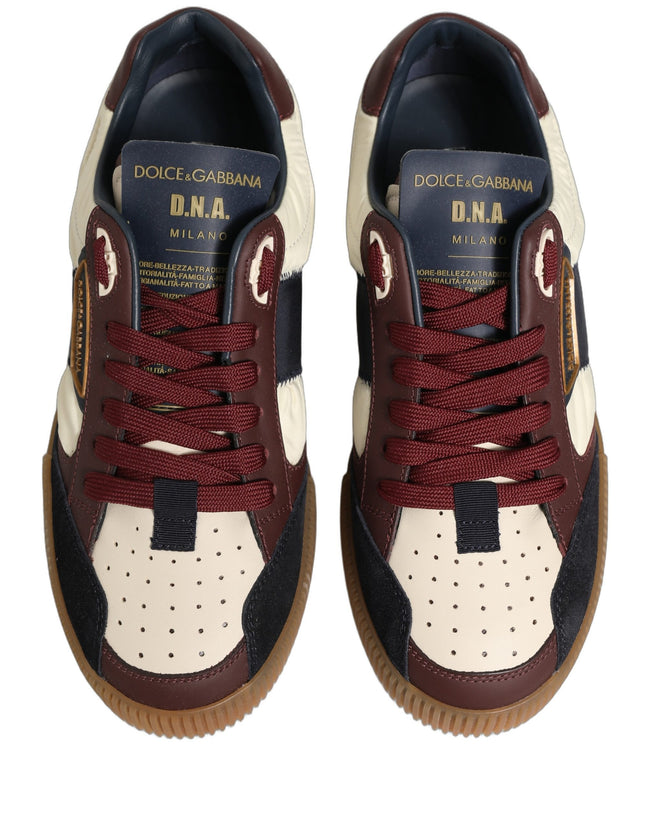 Dolce & Gabbana Herren Miami Low-Top-Sneaker aus mehrfarbigem Leder