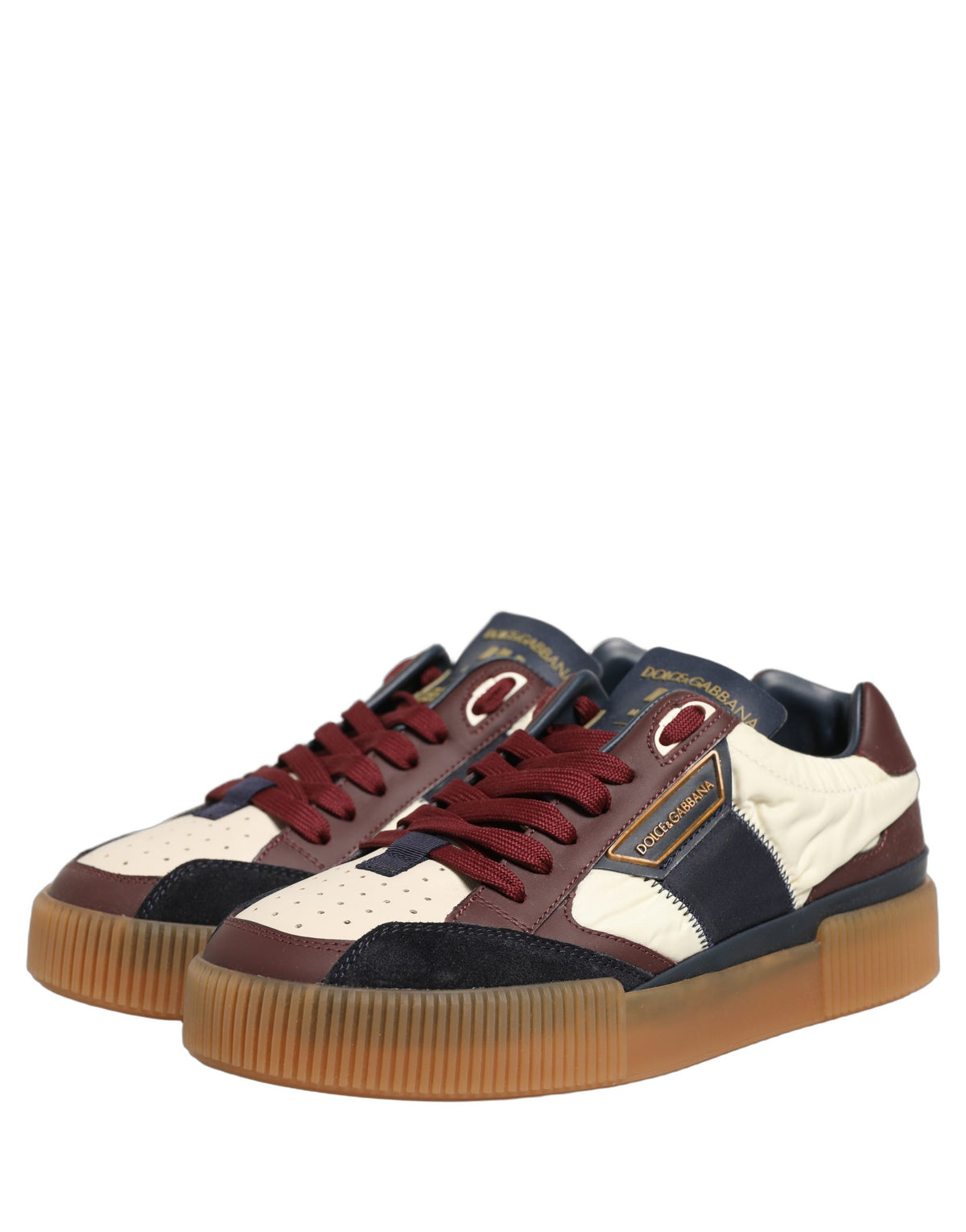 Dolce & Gabbana Men's Multicolor Leather MIAMI Low-Top Sneakers