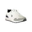 U.S. POLO ASSN. Weiße Sneaker aus Polyester im Athletic-Stil