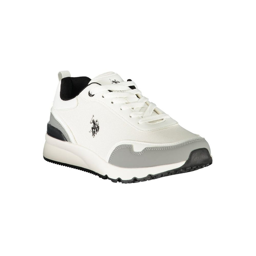 U.S. POLO ASSN. Weiße Sneaker aus Polyester im Athletic-Stil