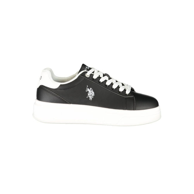 U.S. POLO ASSN. Schwarze Sneaker aus Polyester für sportliche Looks