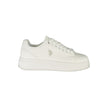 U.S. POLO ASSN. Weiße Sneaker aus Polyester im Athletic-Stil