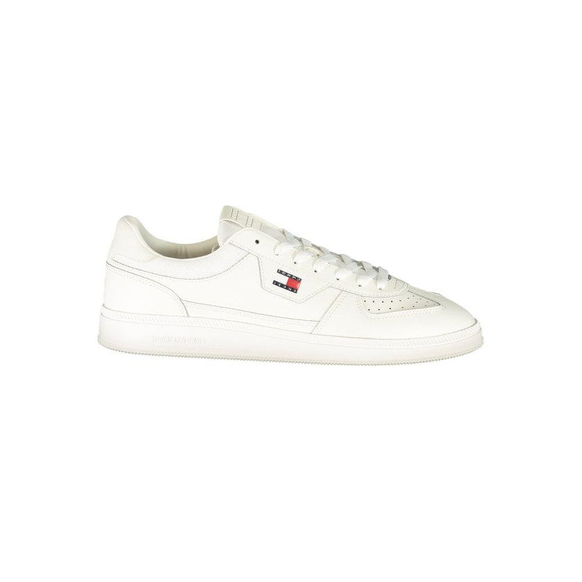 Tommy Hilfiger Weiße Sneaker aus Polyester im Athletic-Stil