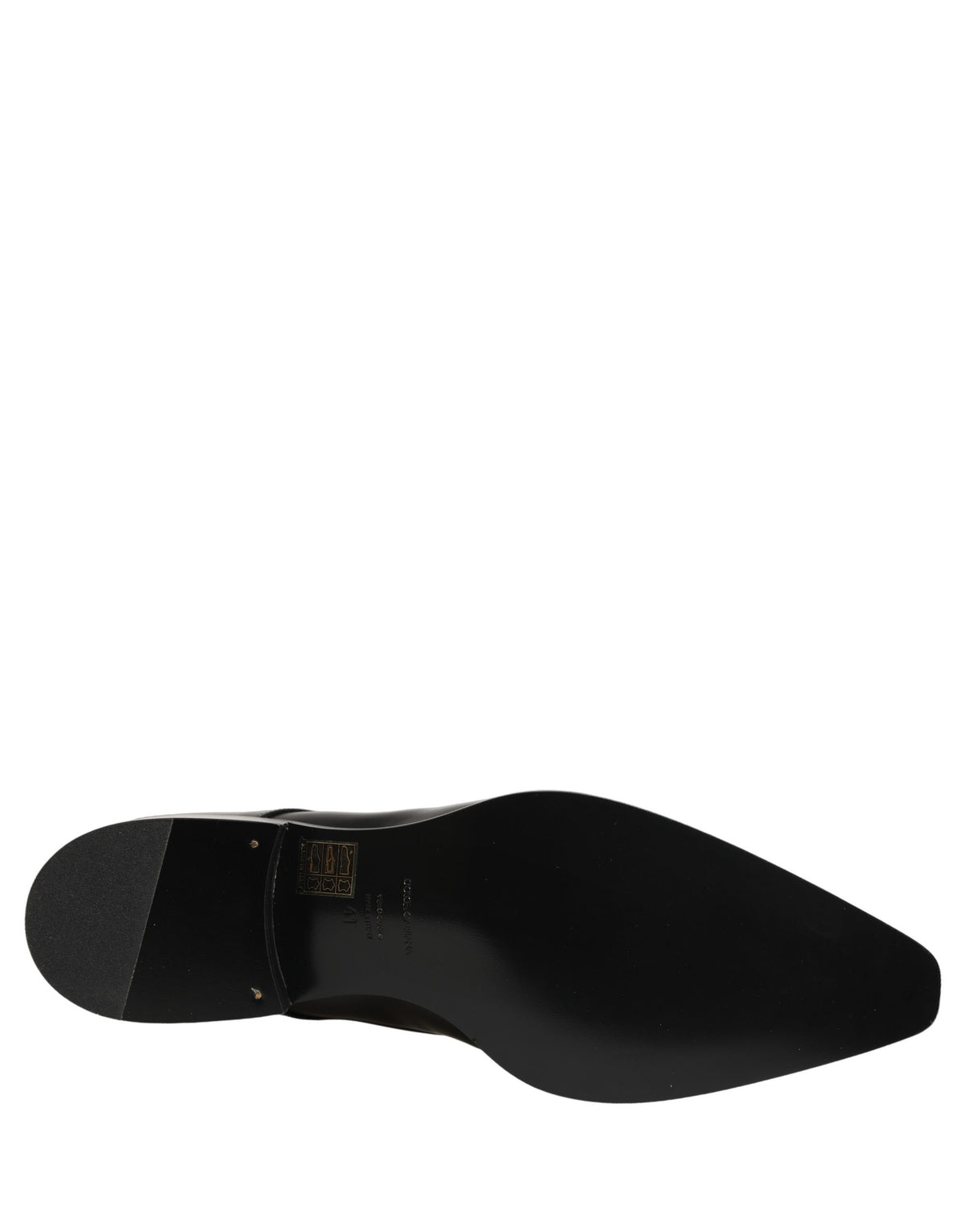 Dolce & Gabbana Schwarze Leder Schnür-Derby-Schuhe