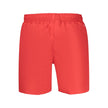 Nike Herren-Badeshorts aus rotem Polyester