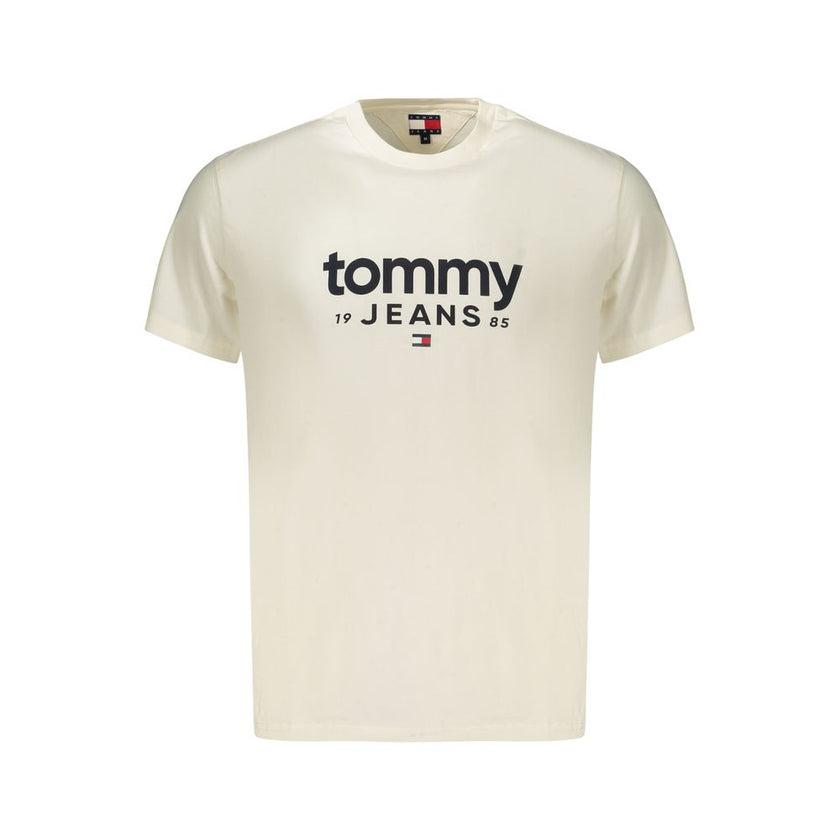 Tommy Hilfiger Bianco Baumwoll-T-Shirt für Herren
