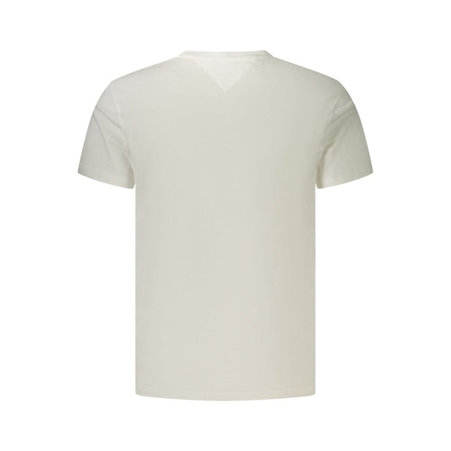 Tommy Hilfiger Bianco Baumwoll-T-Shirt für Herren
