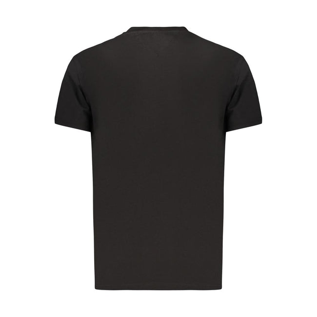Tommy Hilfiger Schwarzes Baumwoll-T-Shirt für Herren