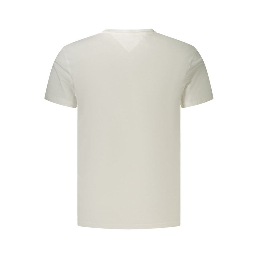Tommy Hilfiger Weißes Herren-T-Shirt aus Baumwolle