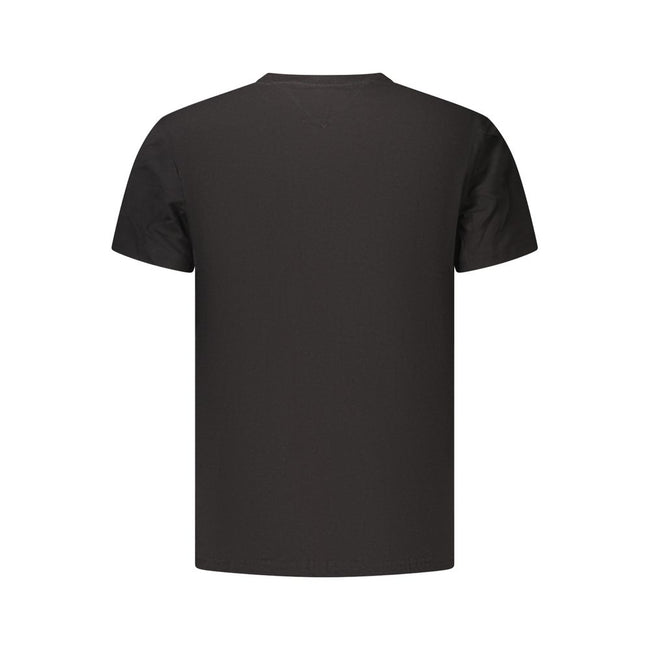 Tommy Hilfiger Schwarzes Baumwoll-T-Shirt für Herren