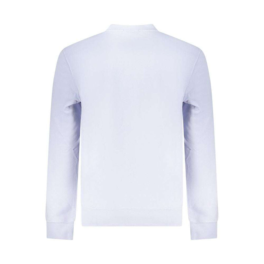 Calvin Klein Lila Baumwoll-Sweatshirt mit Rundhalsausschnitt und Logo-Stickerei