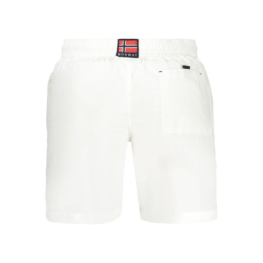 Norway 1963 Weiße Badeshorts aus Polyamid