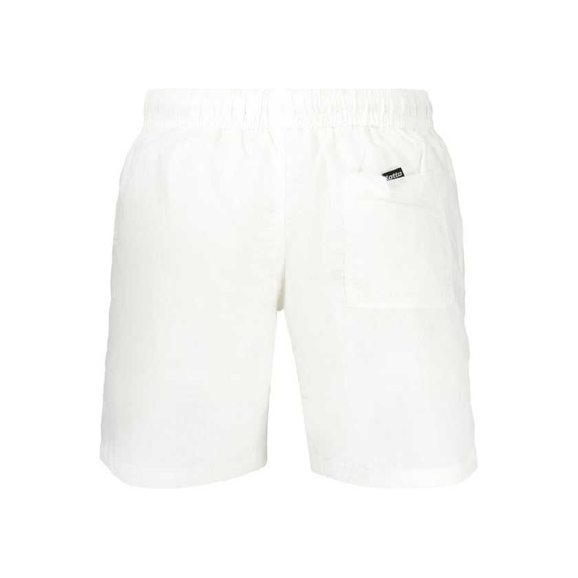 Lotto Weiße Herren-Badeshorts aus Polyamid