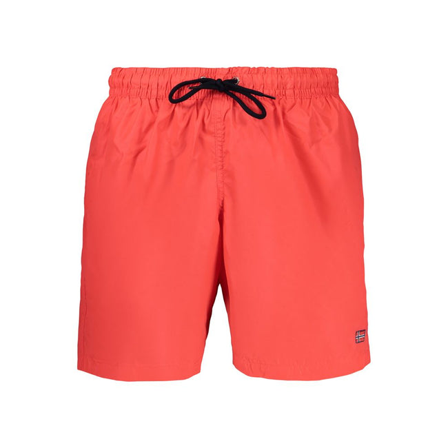 Norway 1963 Rote Badehose aus Polyamid für Herren