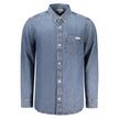 Calvin Klein Herrenhemd aus blauer Baumwolle