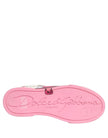 Dolce & Gabbana Weiße Pink Portofino Royal Pig Sneaker Schuhe