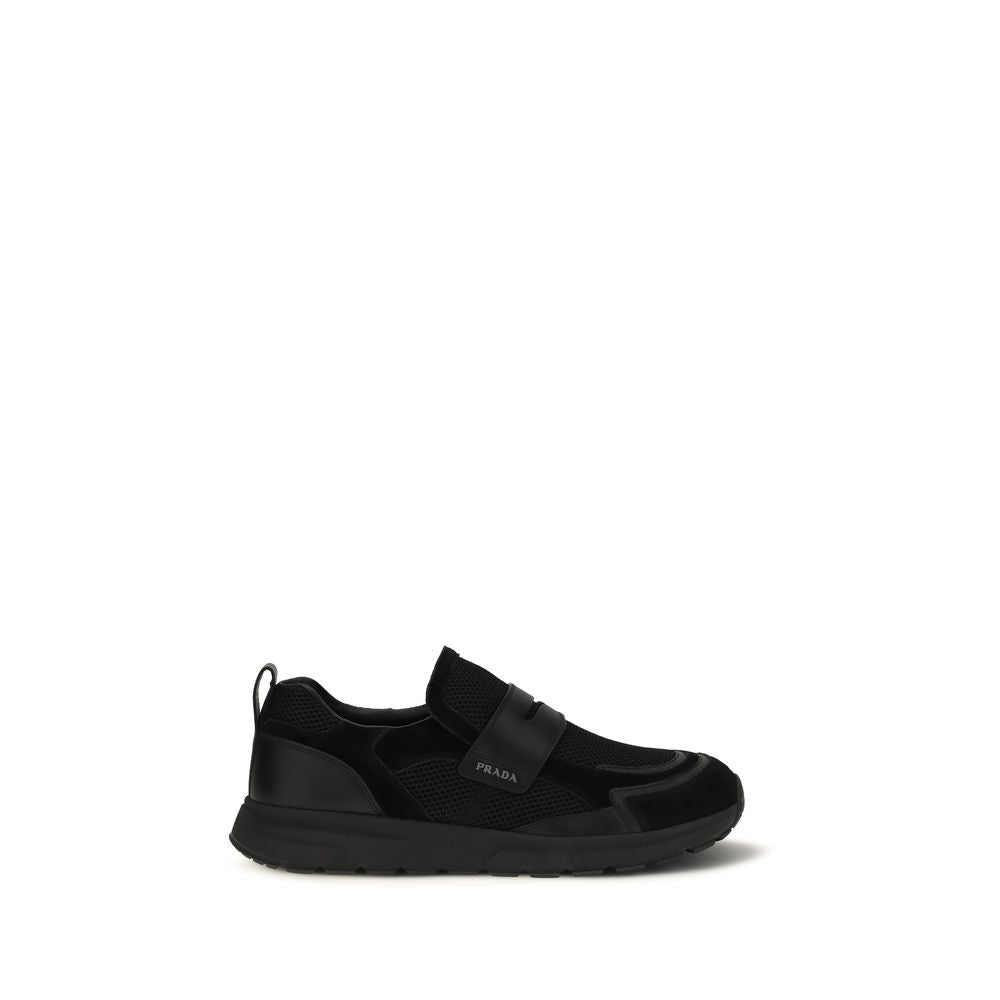 Prada Black Bos Taurus Calfskin Sneakers
