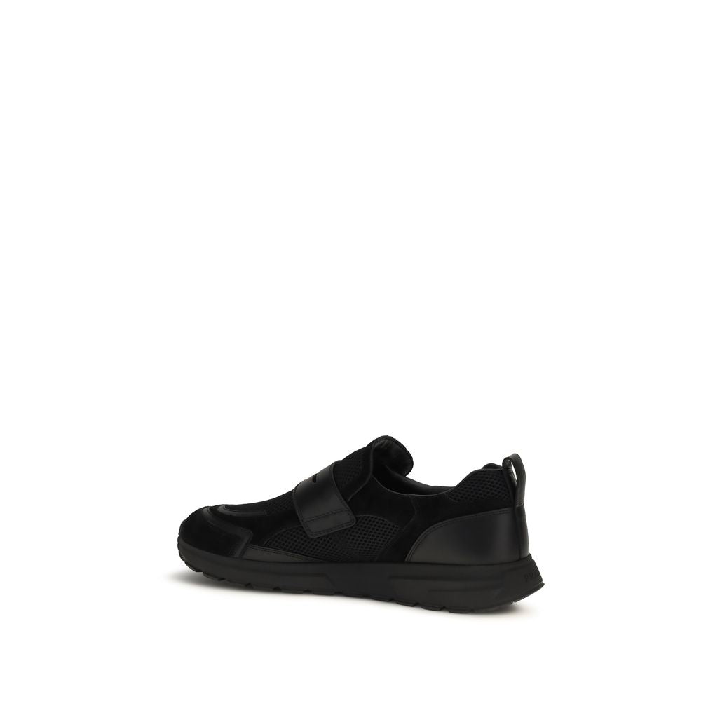 Prada Black Bos Taurus Calfskin Sneakers