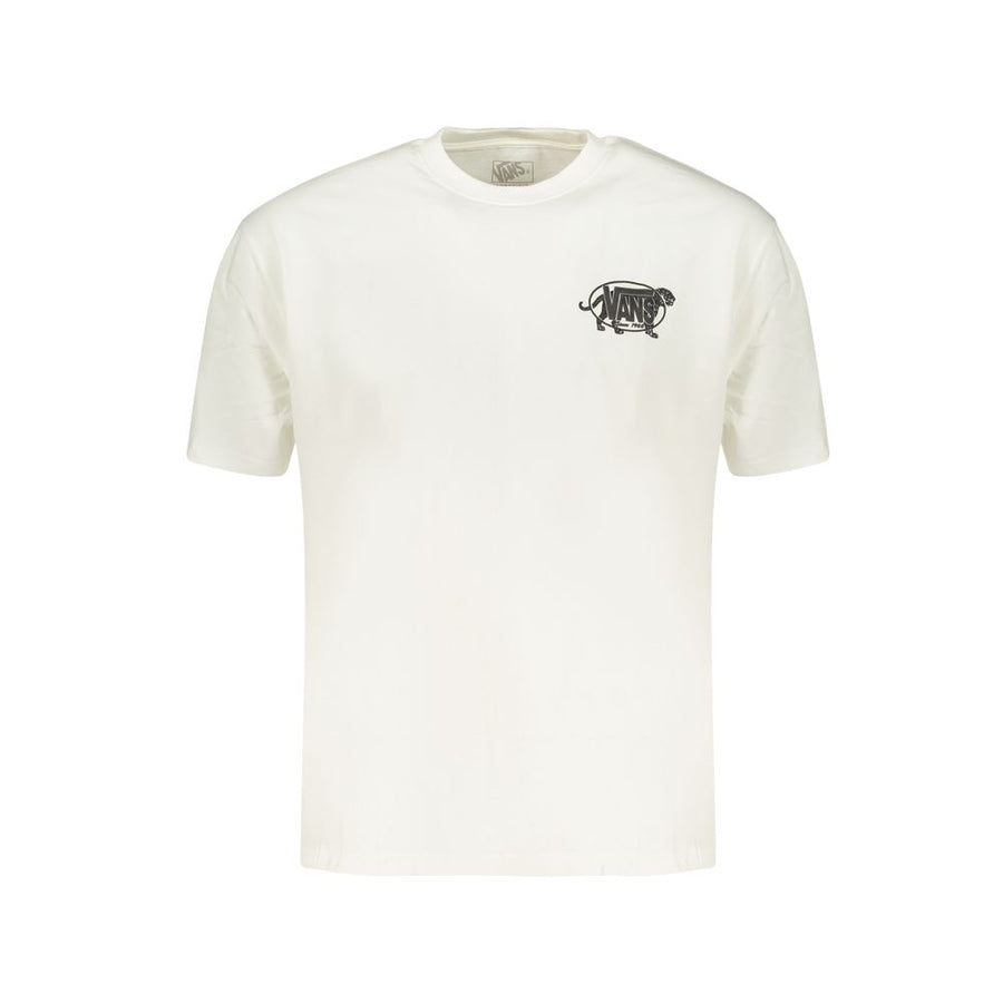 Vans Men's White Cotton T-Shirt