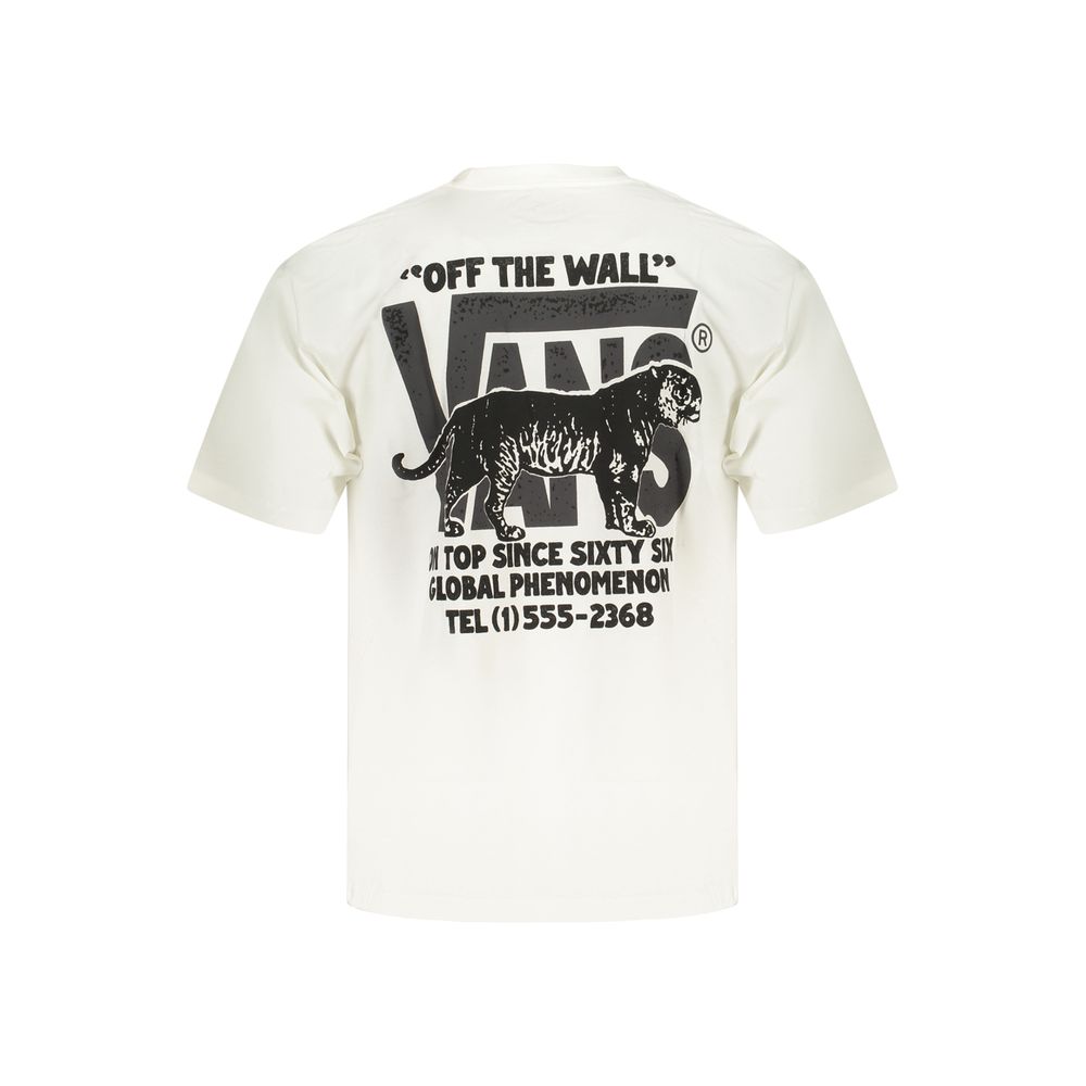 Vans Men's White Cotton T-Shirt