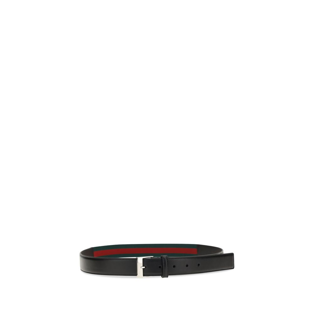 Gucci Black Calfskin Bos Taurus Regular Belt