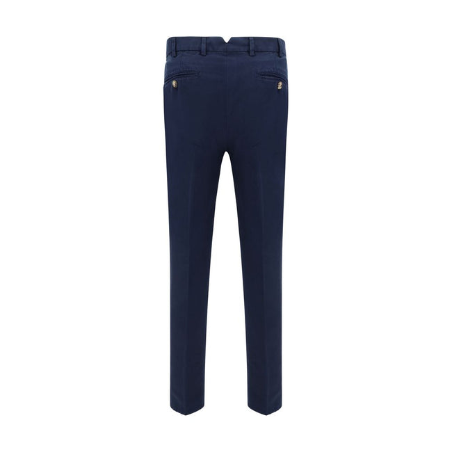 Brunello Cucinelli Blaue Baumwoll-Freizeithose