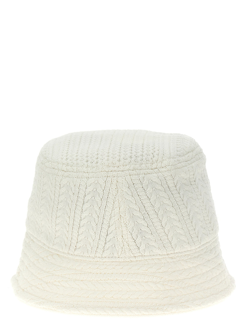 Jacquemus Weißer Eimerhut aus Viskose