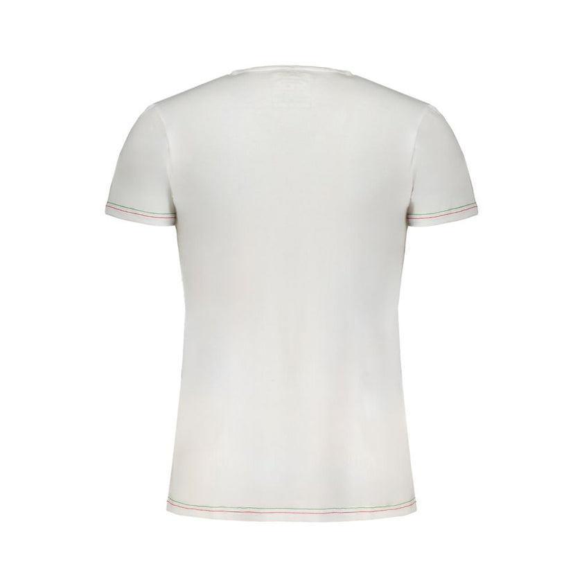 Aeronautica Militare Bianco Baumwoll-T-Shirt für Herren