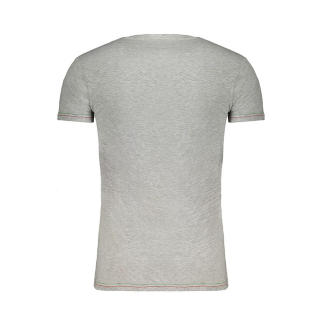 Aeronautica Militare Braunes Baumwoll-T-Shirt für Herren