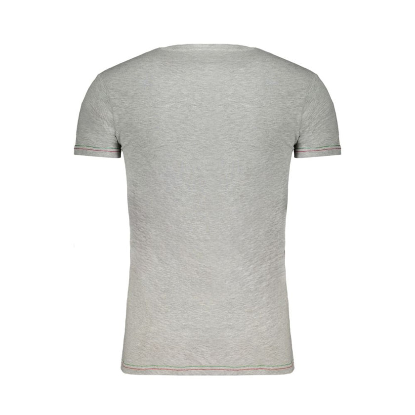 Aeronautica Militare Braunes Baumwoll-T-Shirt für Herren