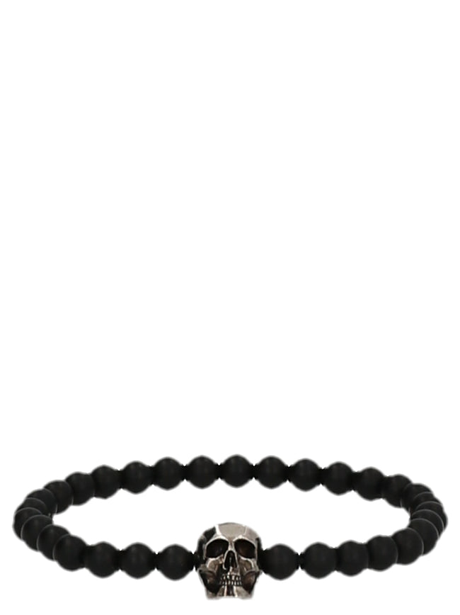 Alexander McQueen Schwarzes Armband aus Polyester