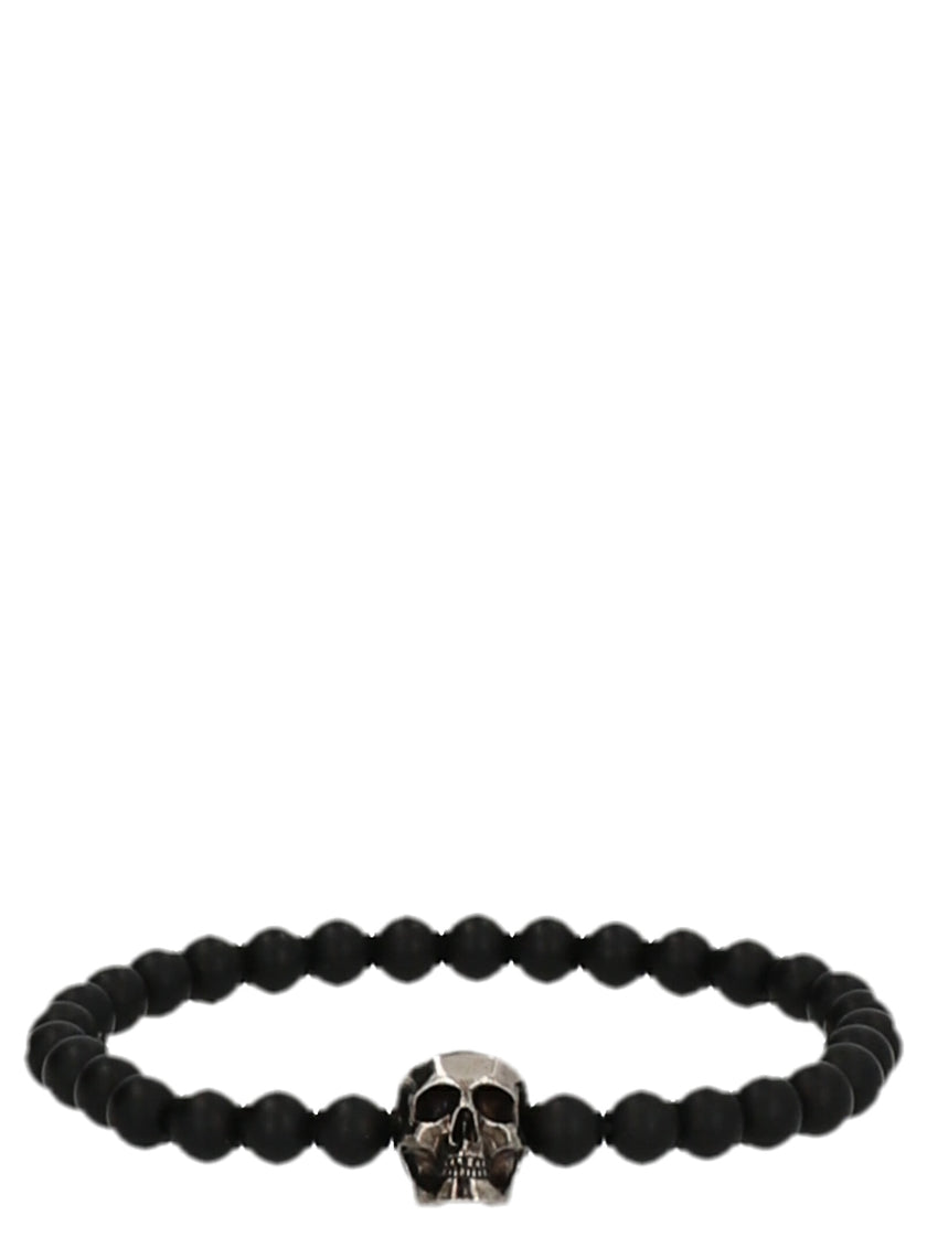 Alexander McQueen Schwarzes Armband aus Polyester