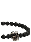 Alexander McQueen Schwarzes Armband aus Polyester