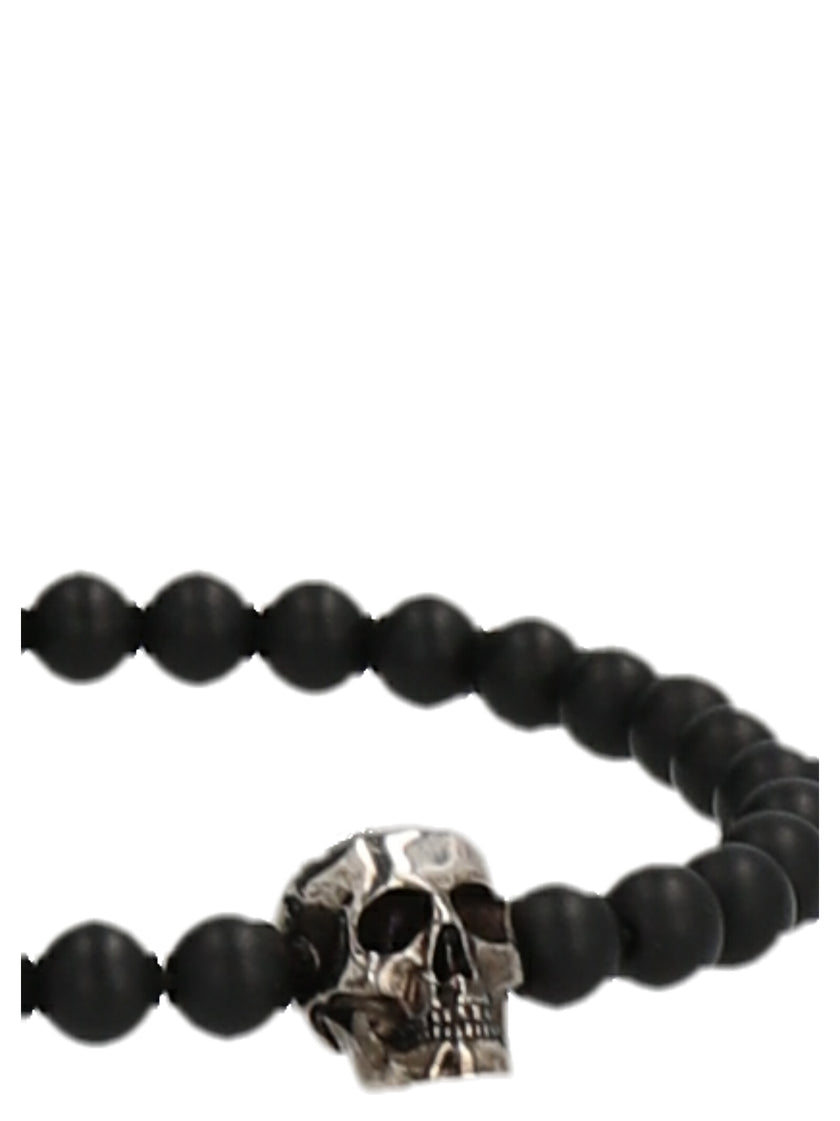 Alexander McQueen Schwarzes Armband aus Polyester