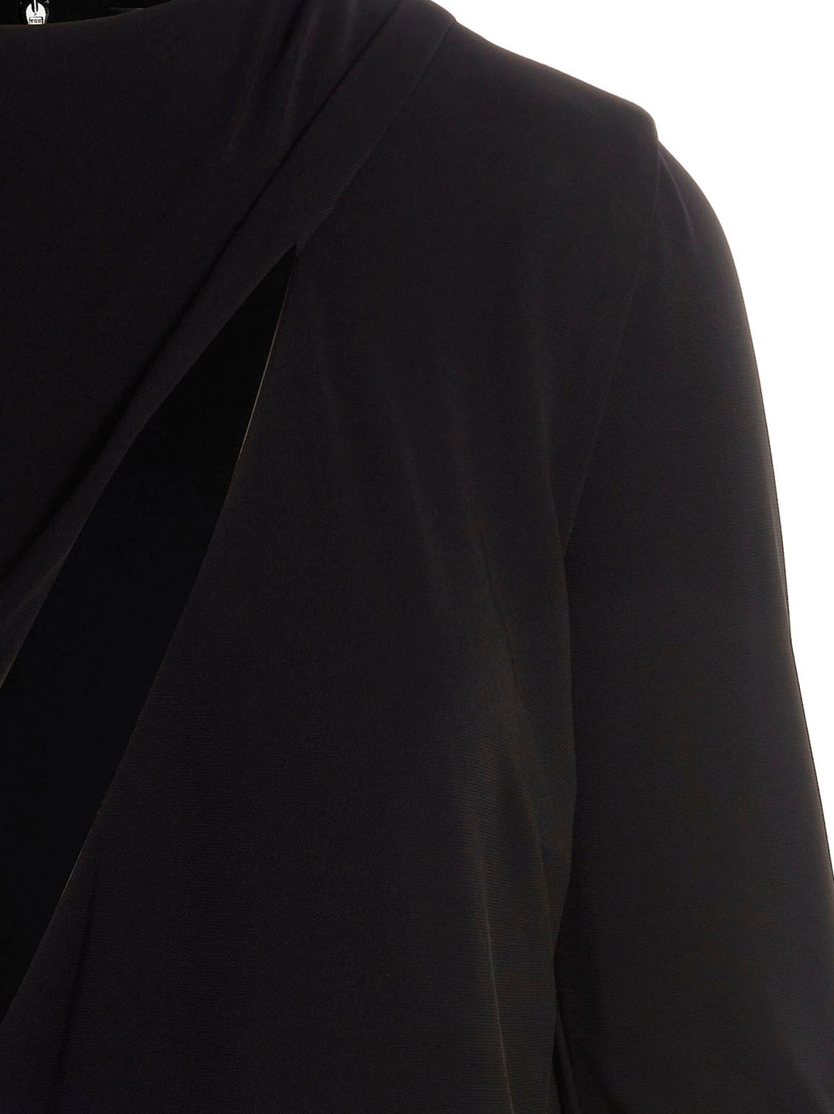 Versace Black Viscose Mini Dress