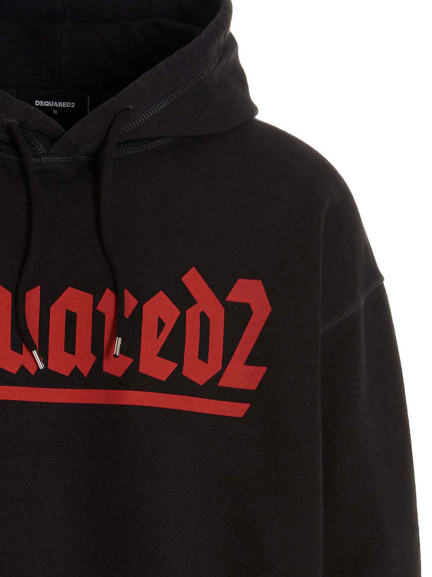 Dsquared² Schwarzer Baumwoll-Sweatshirt