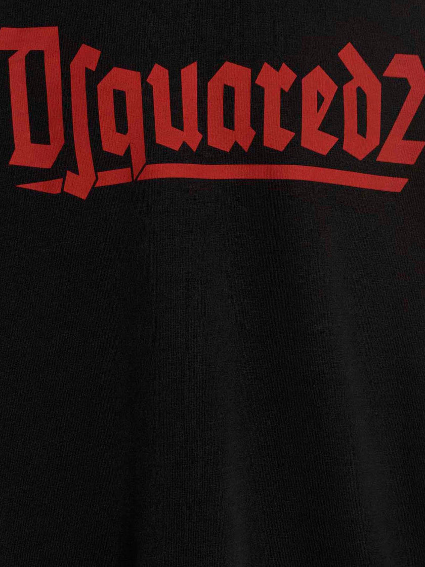 Dsquared² Schwarzer Baumwoll-Sweatshirt