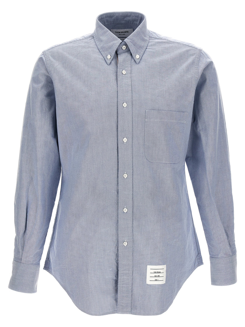 Thom Browne Blaue Baumwollbluse