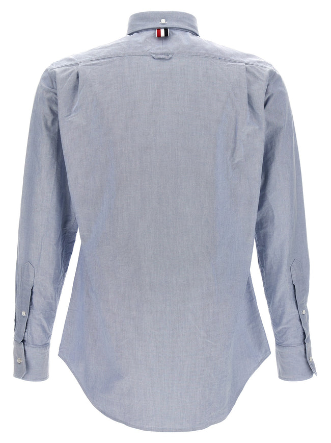 Thom Browne Blaue Baumwollbluse