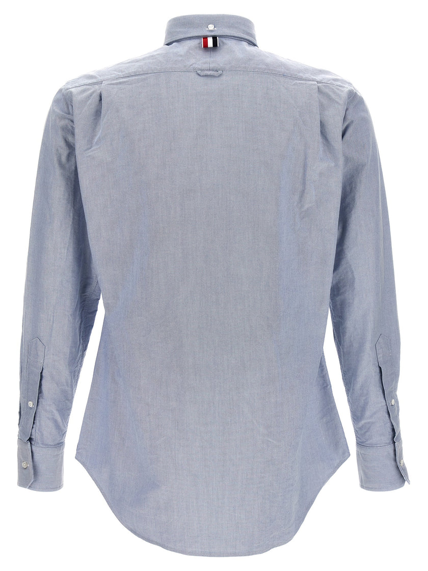 Thom Browne Blaue Baumwollbluse