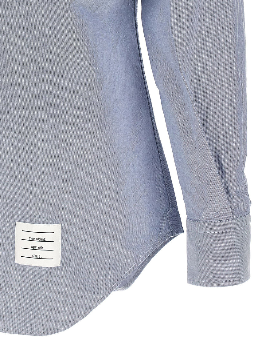 Thom Browne Blaue Baumwollbluse