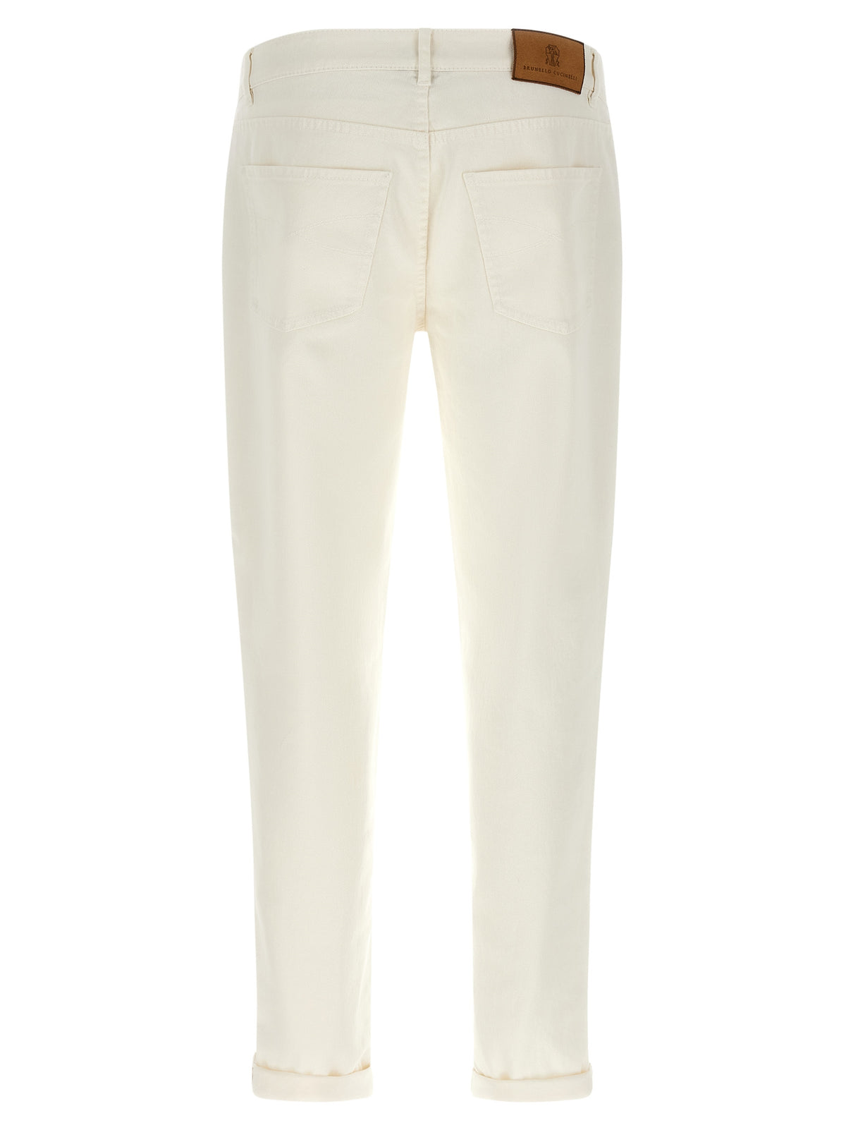 Brunello Cucinelli White Cotton Denim Jeans