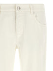 Brunello Cucinelli Weiße Baumwoll-Jeans Denim