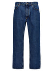 Palm Angels Blaue Jeans aus Baumwolle im geraden Schnitt