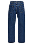 Palm Angels Blaue Jeans aus Baumwolle im geraden Schnitt