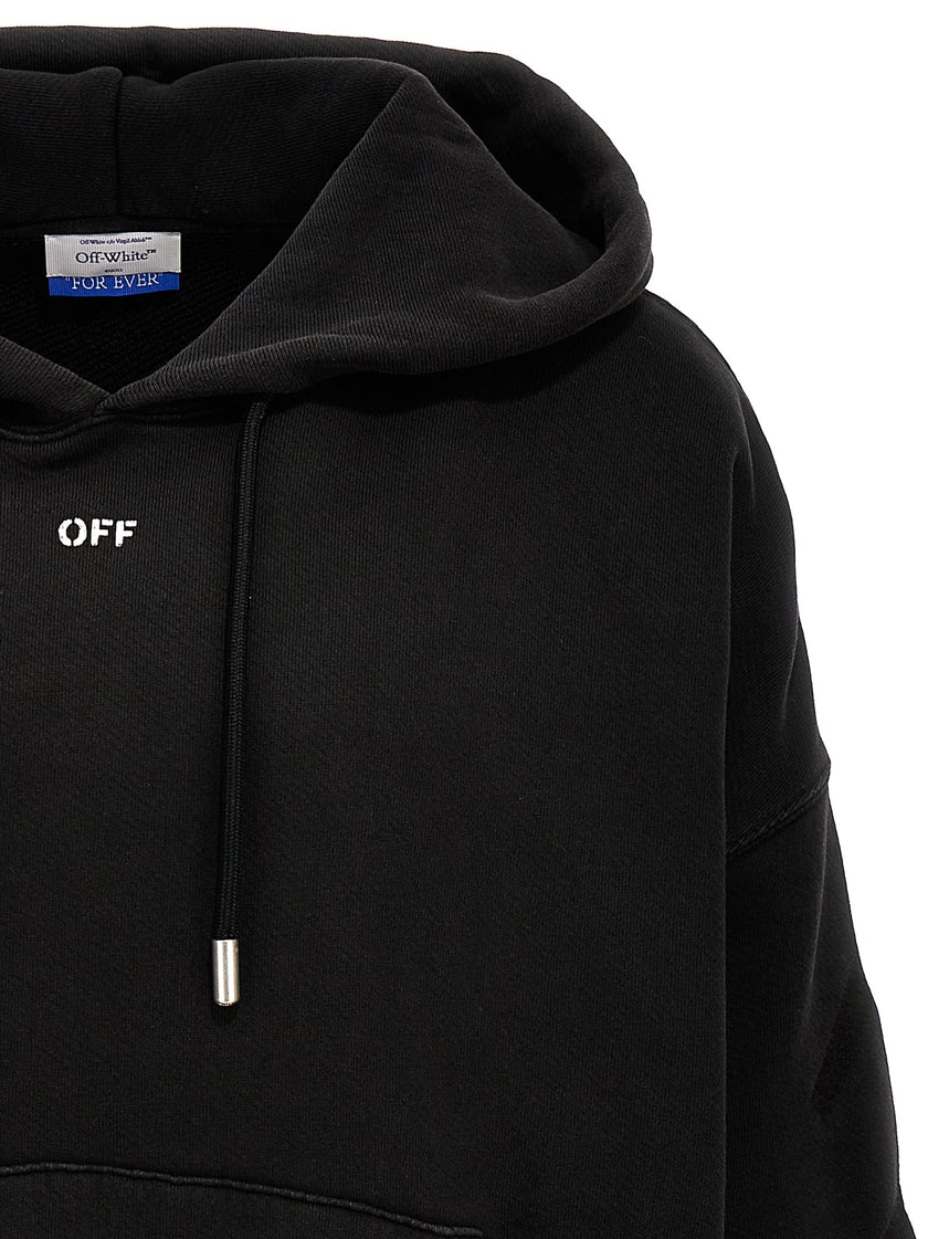 Off-White Grauer Baumwollpullover
