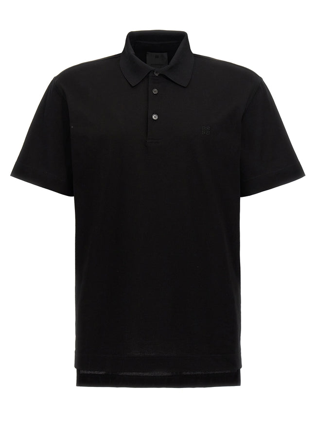 Givenchy Schwarzes Baumwoll-Poloshirt